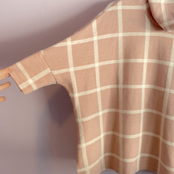 Forever New pink plaid sweater XXS - Picture 4 of 7